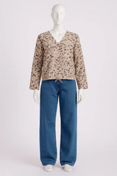 Sprinkle Print Ladies Top