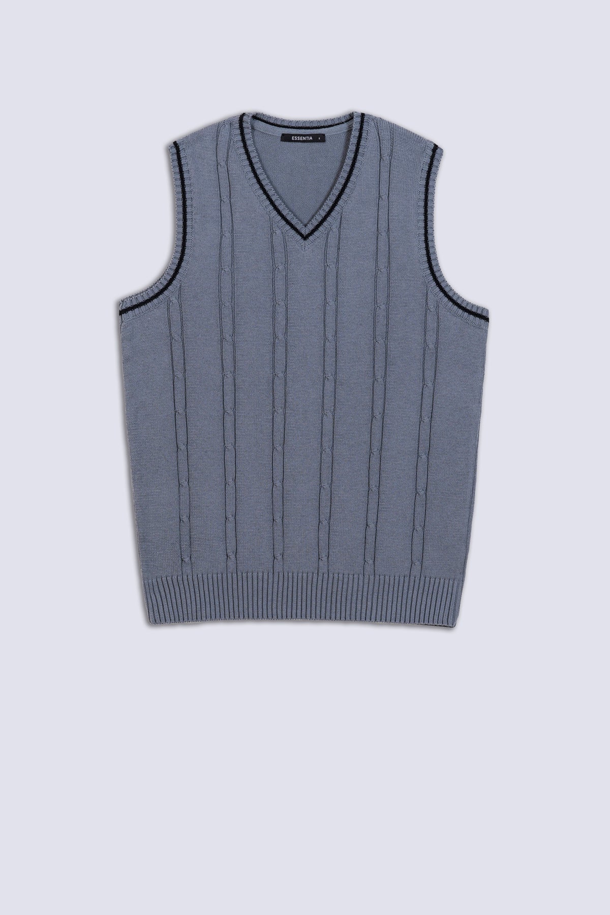 Men's Knitted V-Neck Sweater