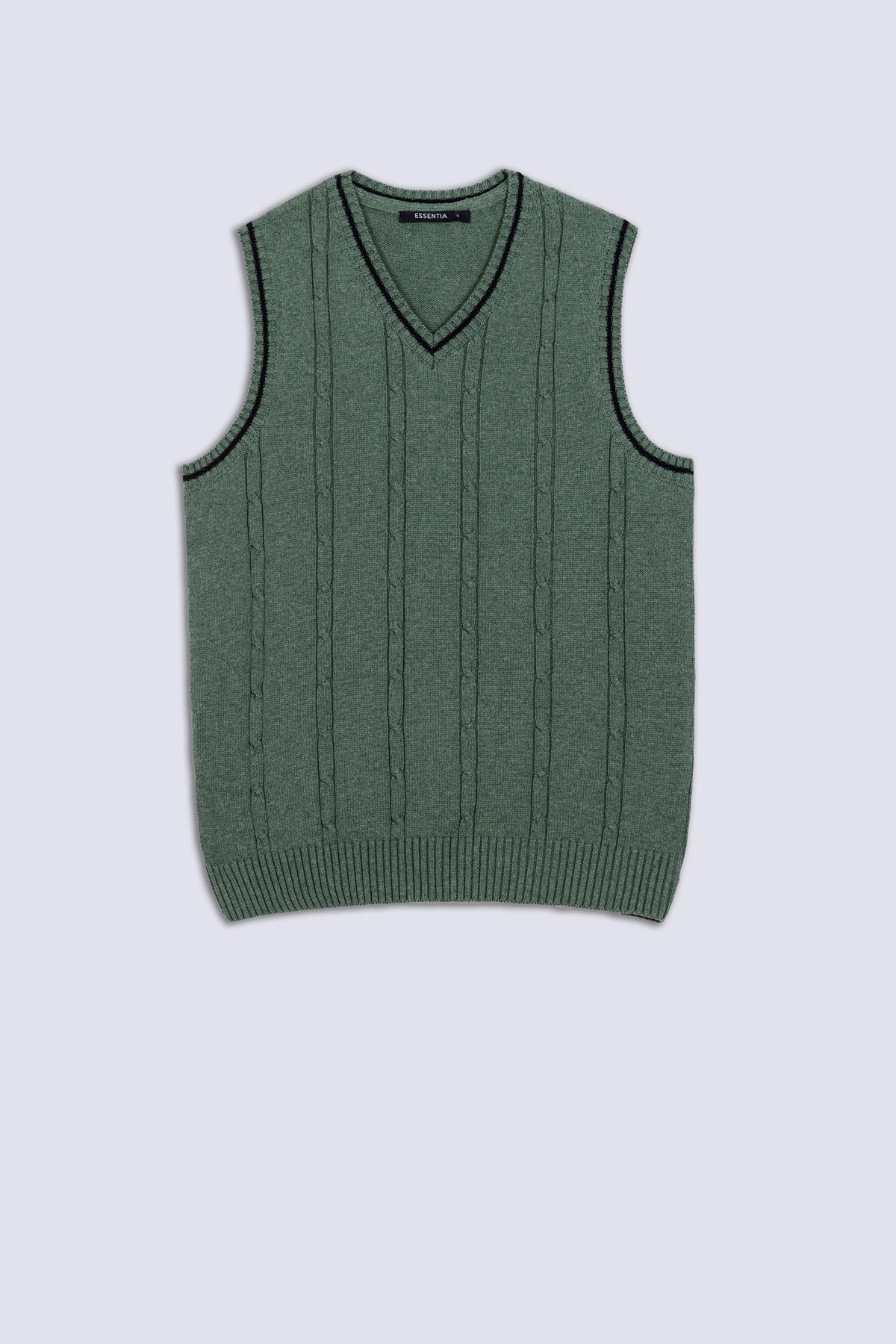 Men's Knitted V-Neck Sweater