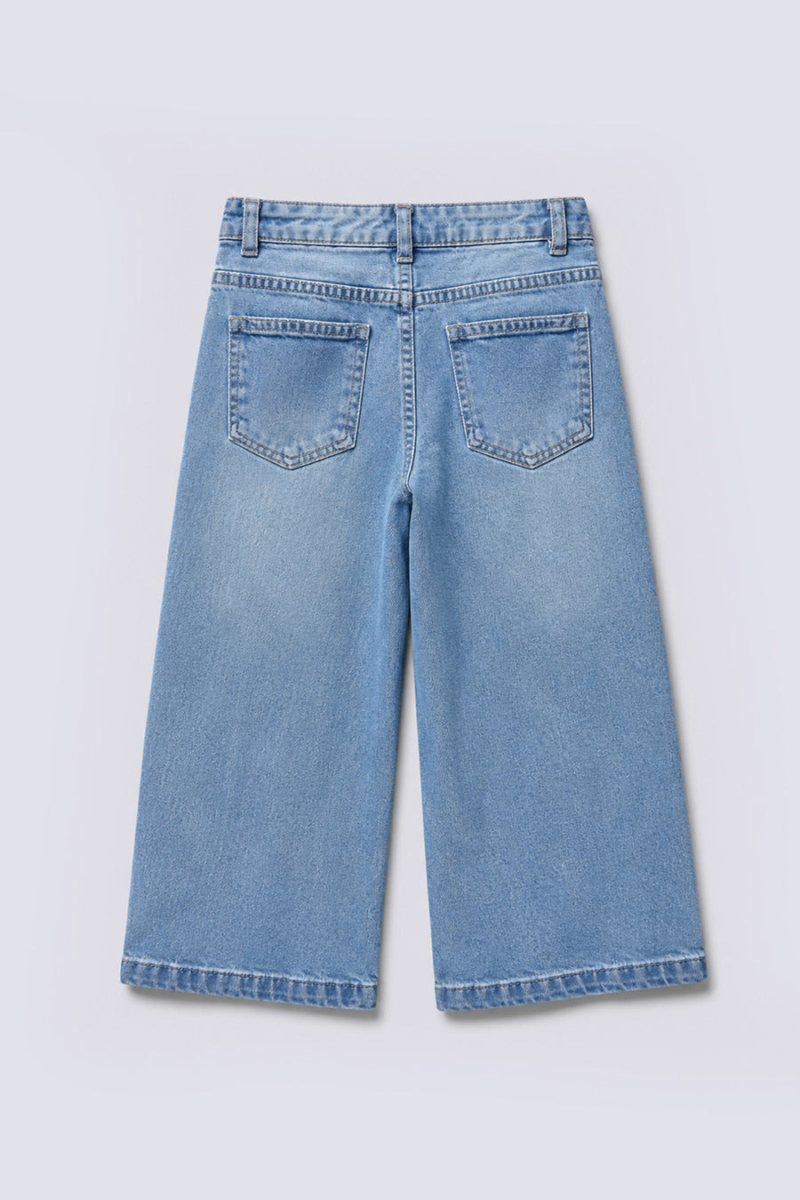 Girls' Bow Embroidered Denim