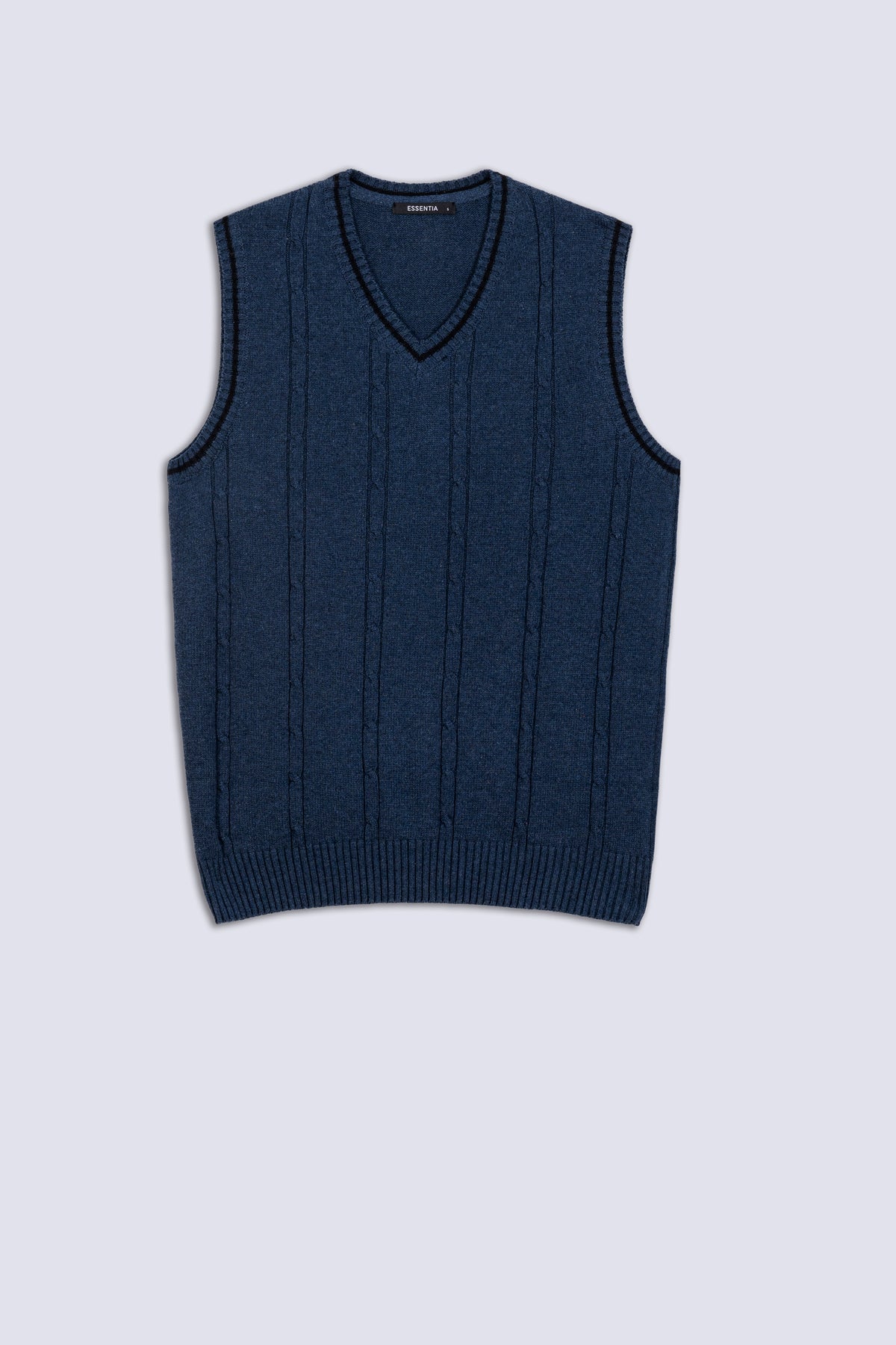 Men's Knitted V-Neck Sweater