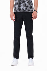 Men's Plain Black Cotton Pant