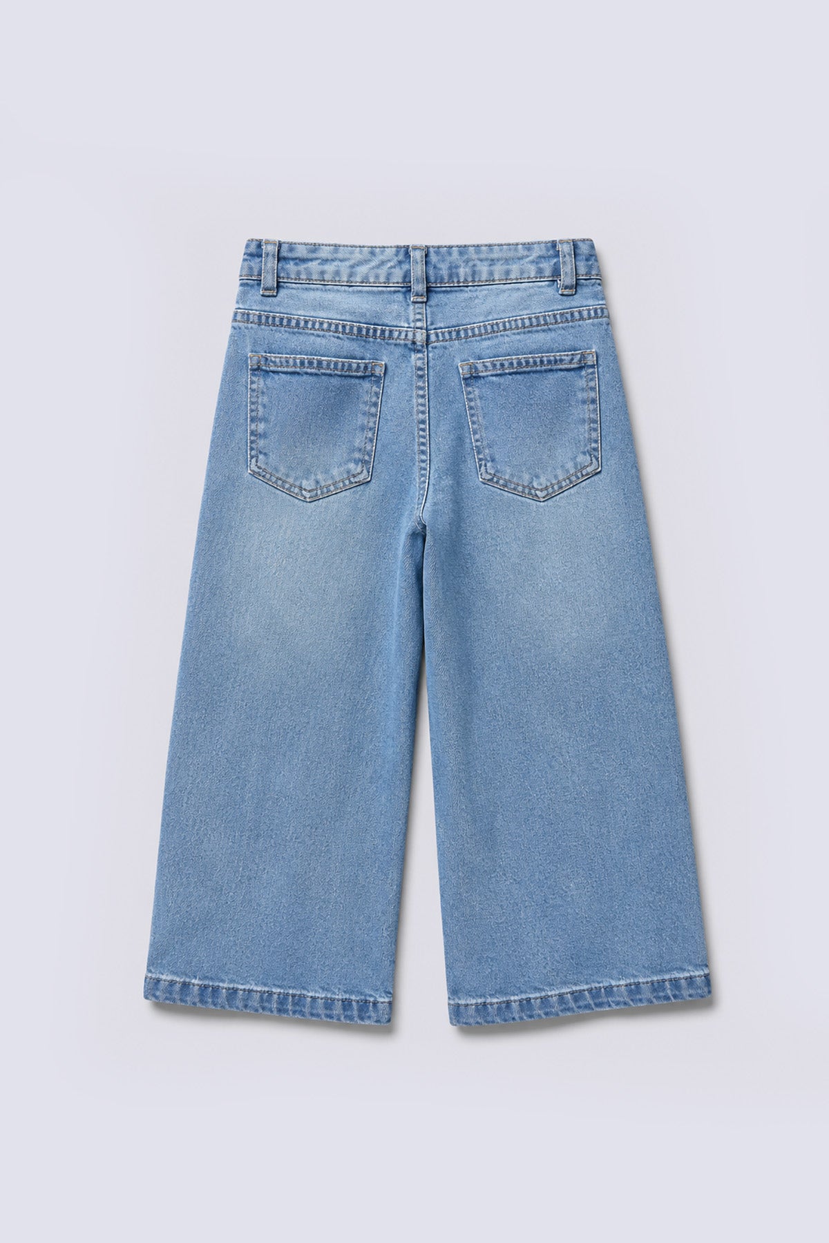 Girls' Bow Embroidered Denim