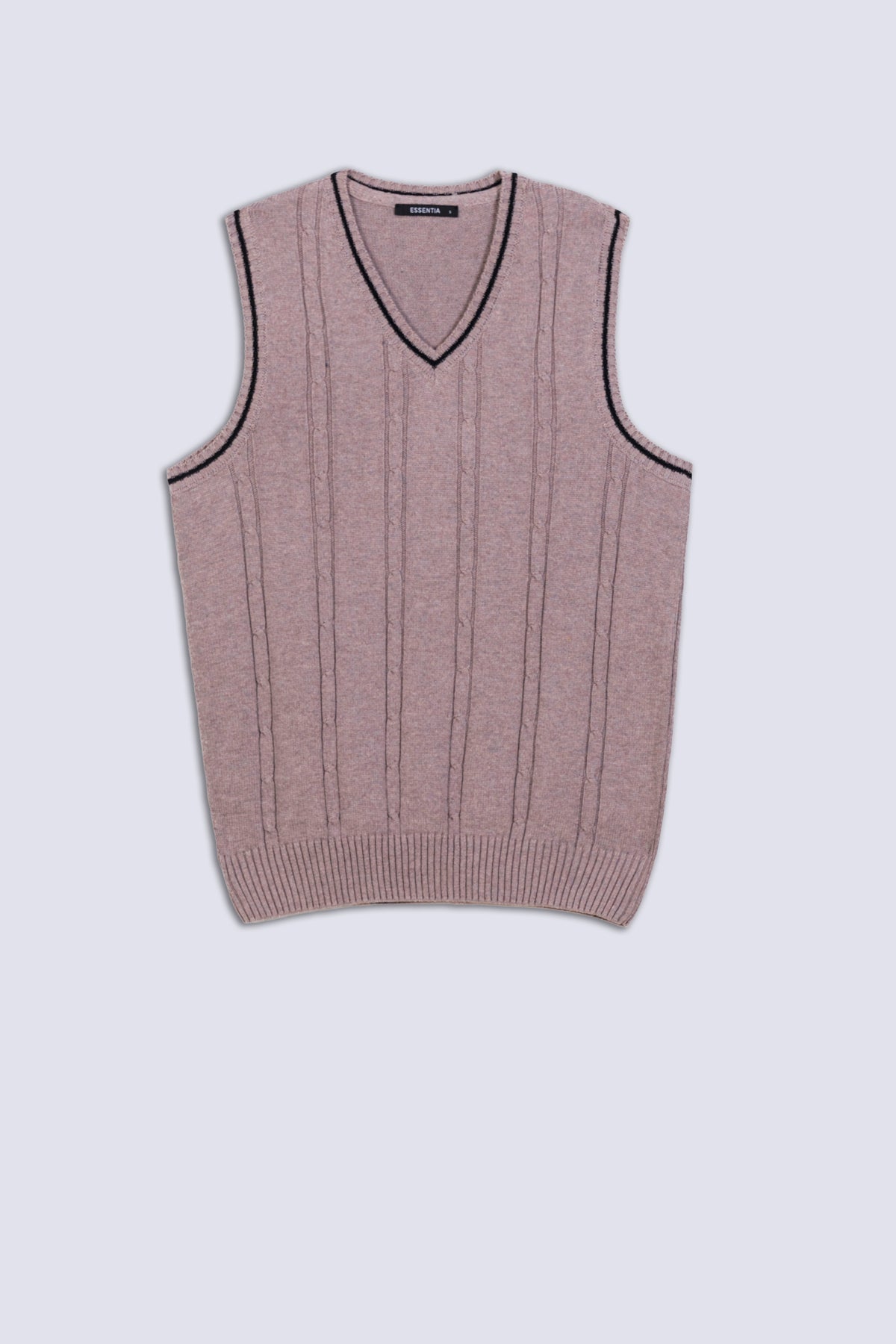 Men's Knitted V-Neck Sweater