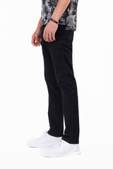 Men's Plain Black Cotton Pant