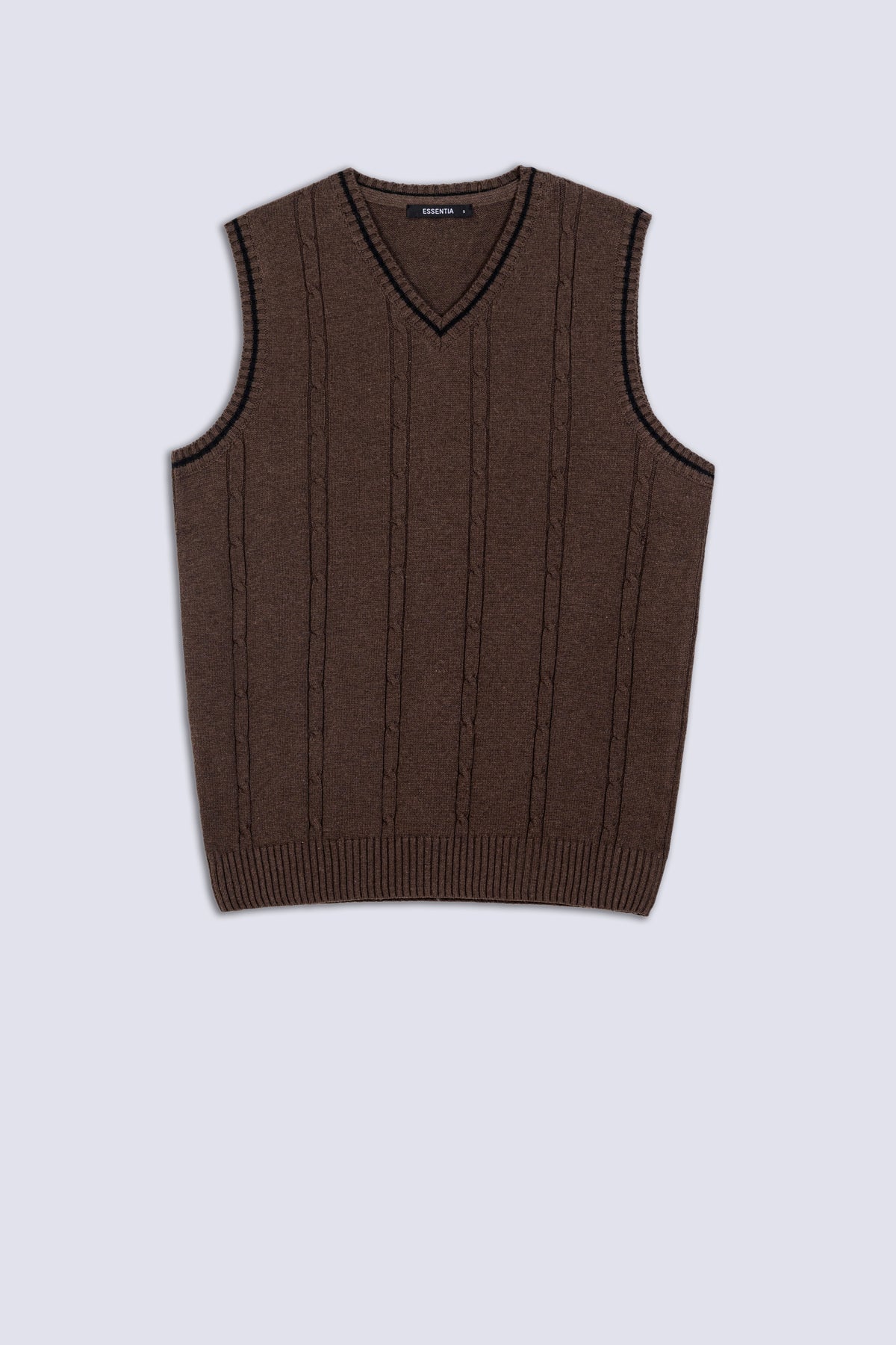 Men's Knitted V-Neck Sweater