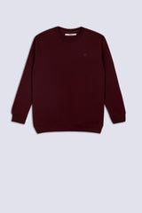 Maroon Fleece Men's Sweatshirt.