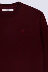 Maroon Fleece Men's Sweatshirt.