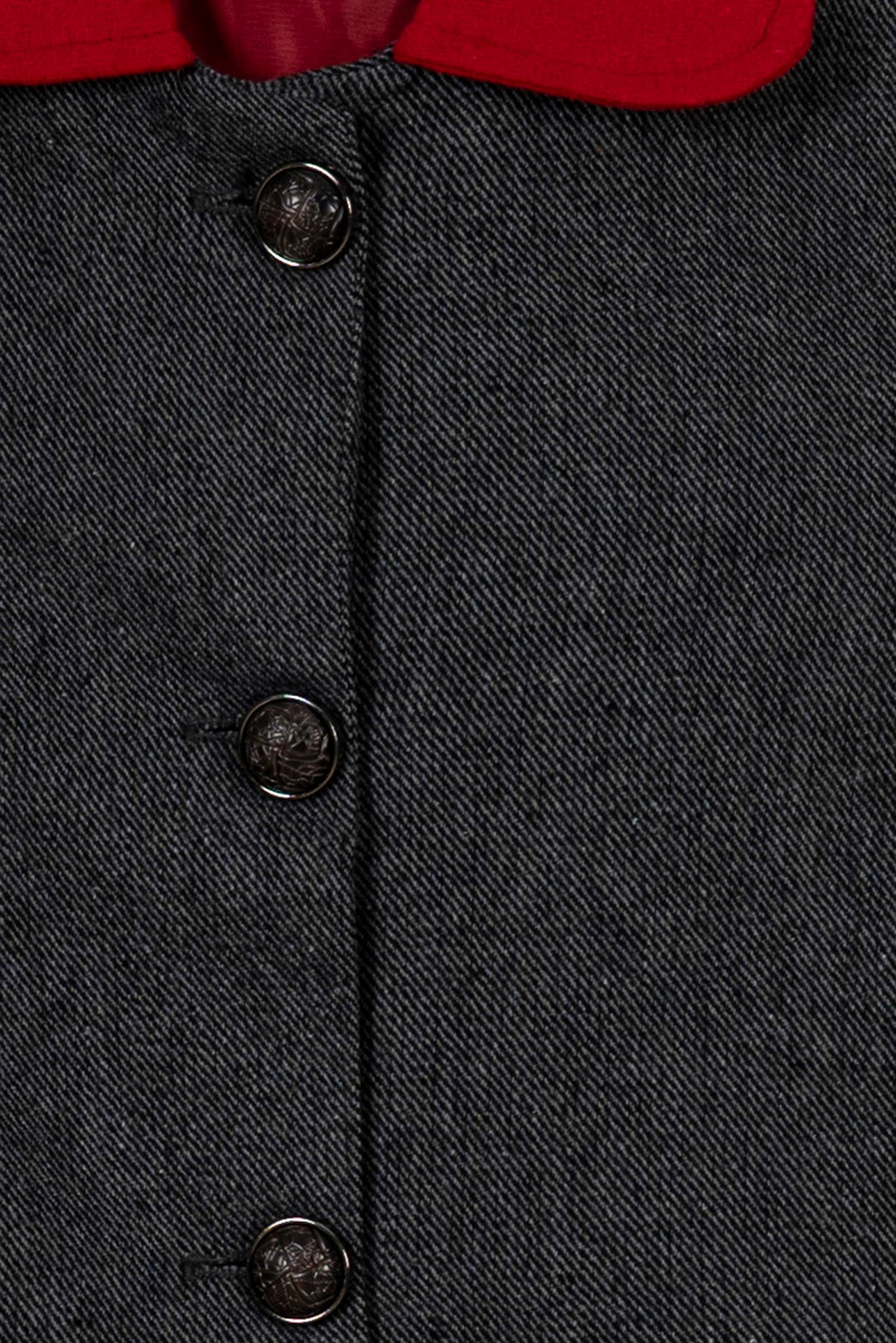 Classic Contrast Wool Coat