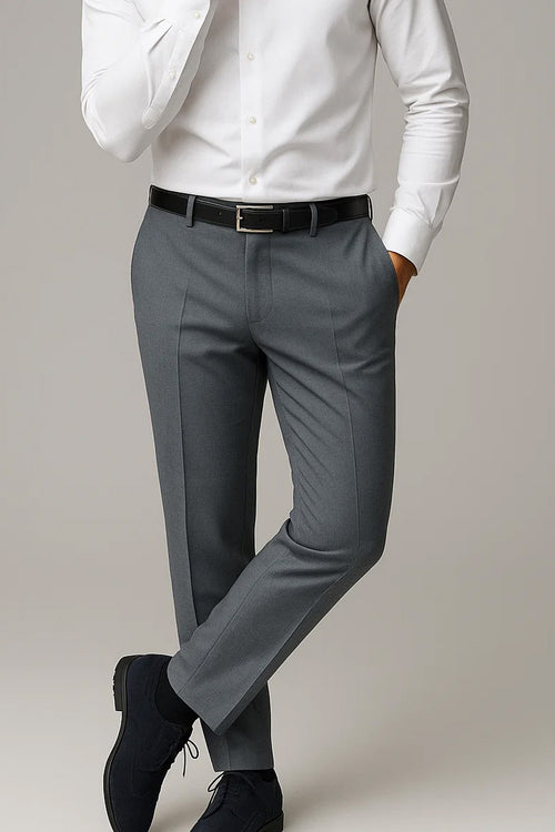 Classic Charcoal Grey Formal Dress Pant