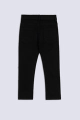 Jet Black Boy's Cotton Jeans