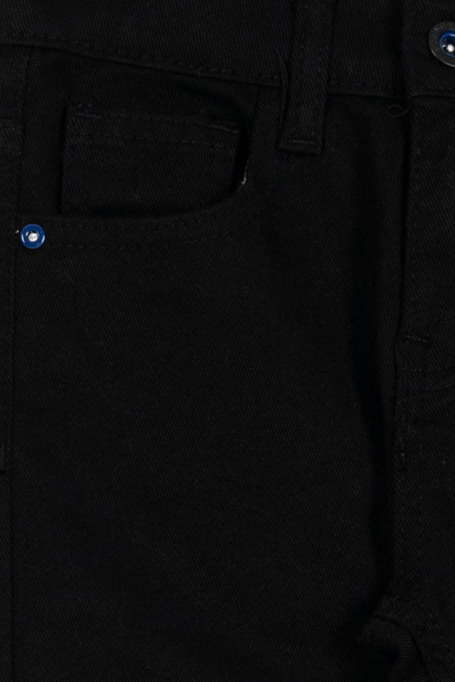 Jet Black Boy's Cotton Jeans