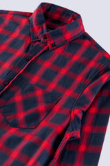 Red & Black Men's Casual Shirt