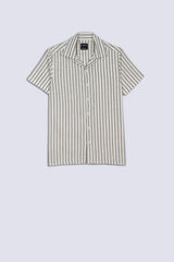 Men's Striped Resort Collar Shirt