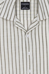 Men's Striped Resort Collar Shirt