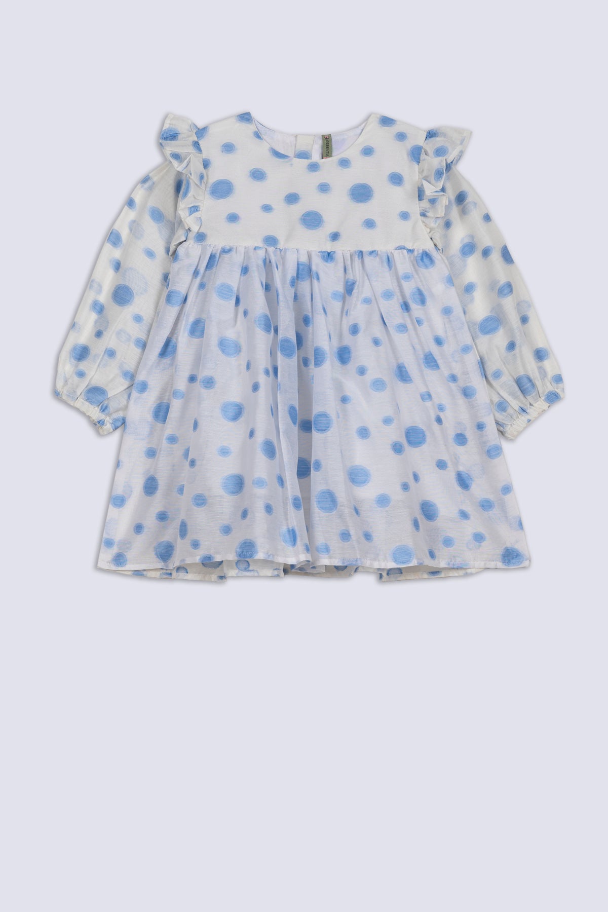 Blue & White Girl's Frock