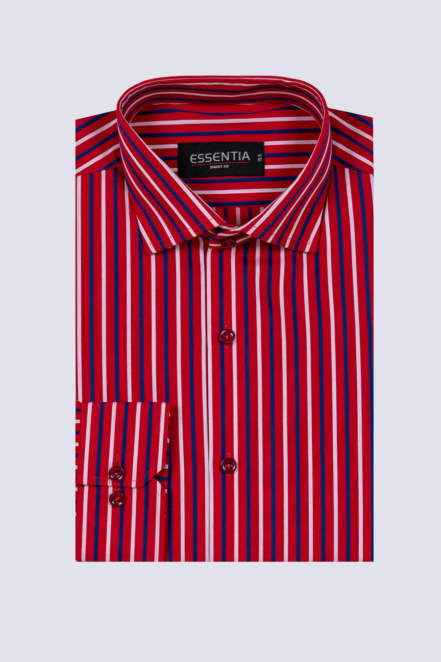 Red Stripe Men's Dress Shirt