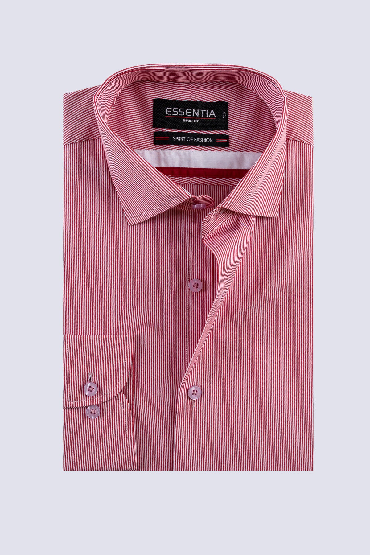 Red Pinstripe Smart Fit Shirt