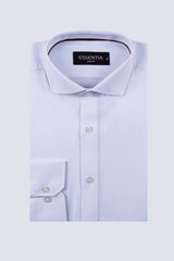 White Textured Men's Dress Shirt