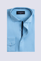 Sky Textured Men's Dress Shirt