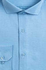 Sky Textured Men's Dress Shirt