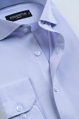 Lt Purple Self Men's Dress Shirt