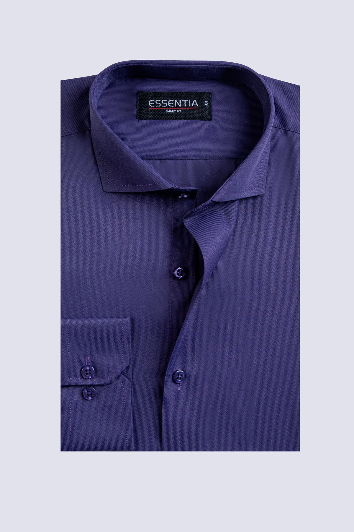 Purple Self Men's Dress Shirt