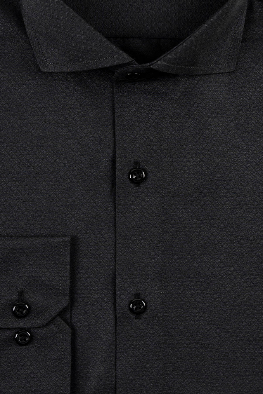 Black Self Men's Dress Shirt
