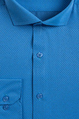 Teal Blue Men's Dress Shirt