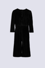 Black Velvet Girl's Jumpsuit