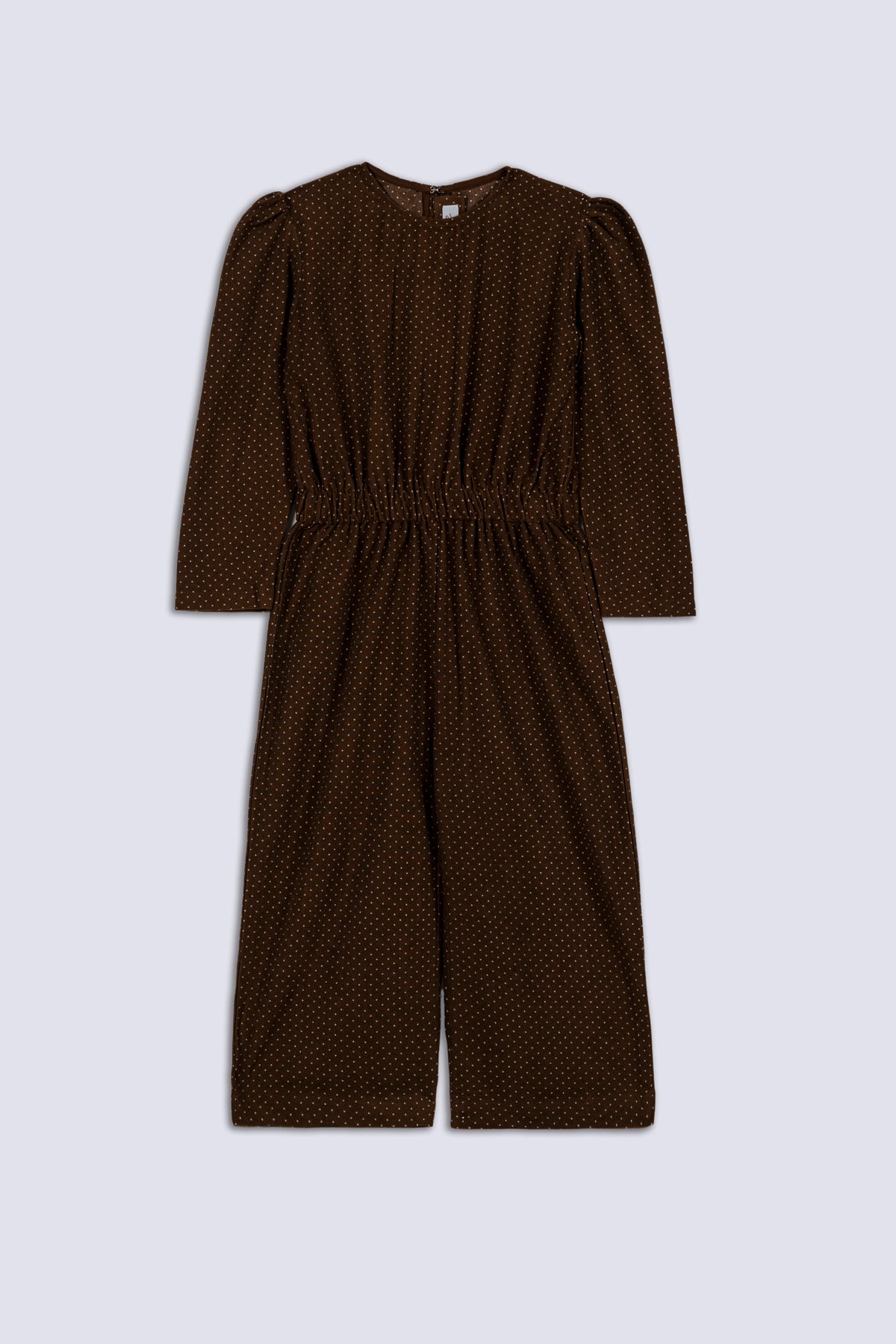 Brown Corduroy Girl's Jumpsuit