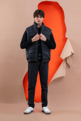 Black Men's Puffer Jacket