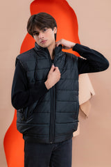 Black Men's Puffer Jacket