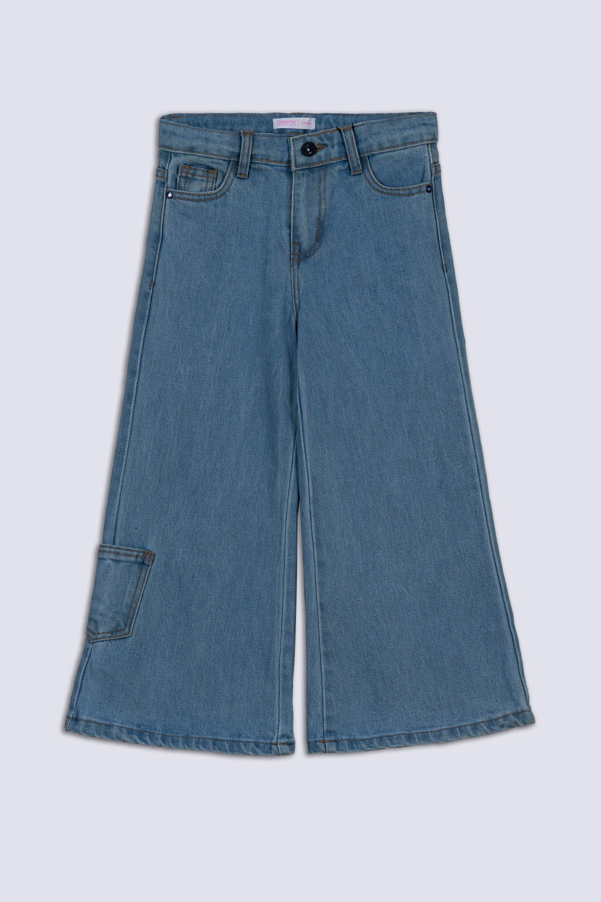 Light Blue Girl's Denim Pant