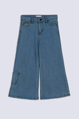 Light Blue Girl's Denim Pant