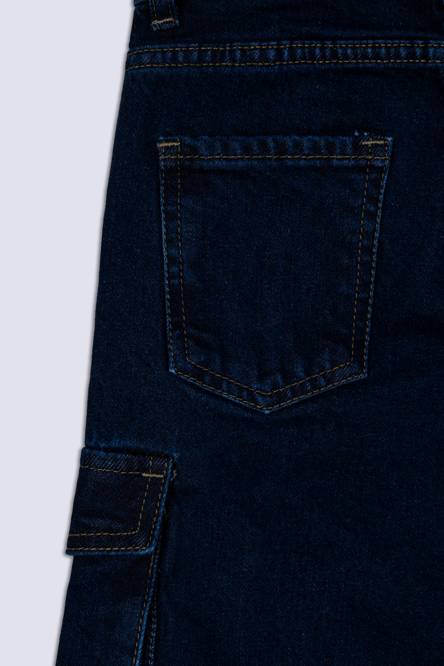 Wide Leg 6 Pockets Girl's Denim Pant