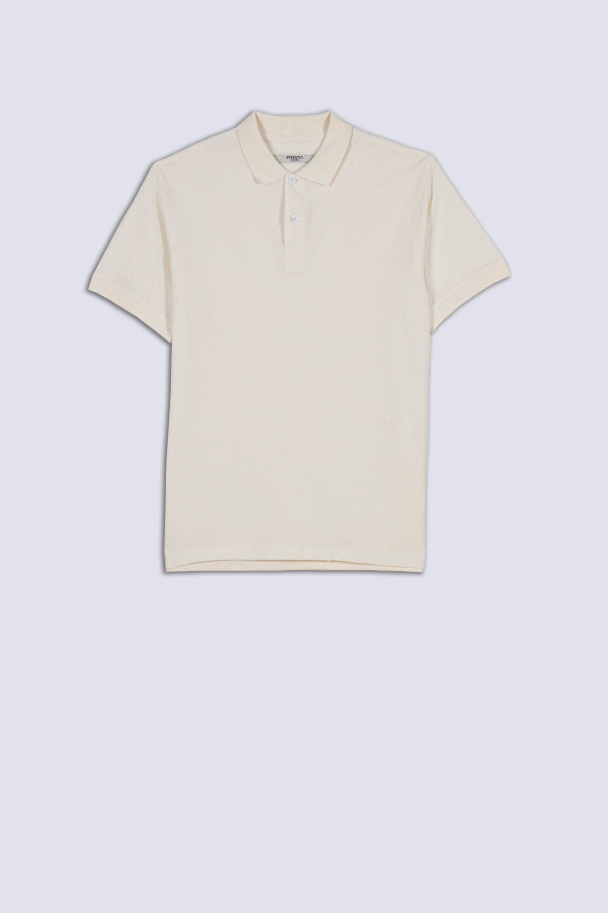 White Textured Men's Polo Shirt