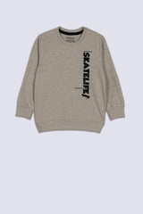 Oatmeal Skatelife Boy's Sweatshirt.