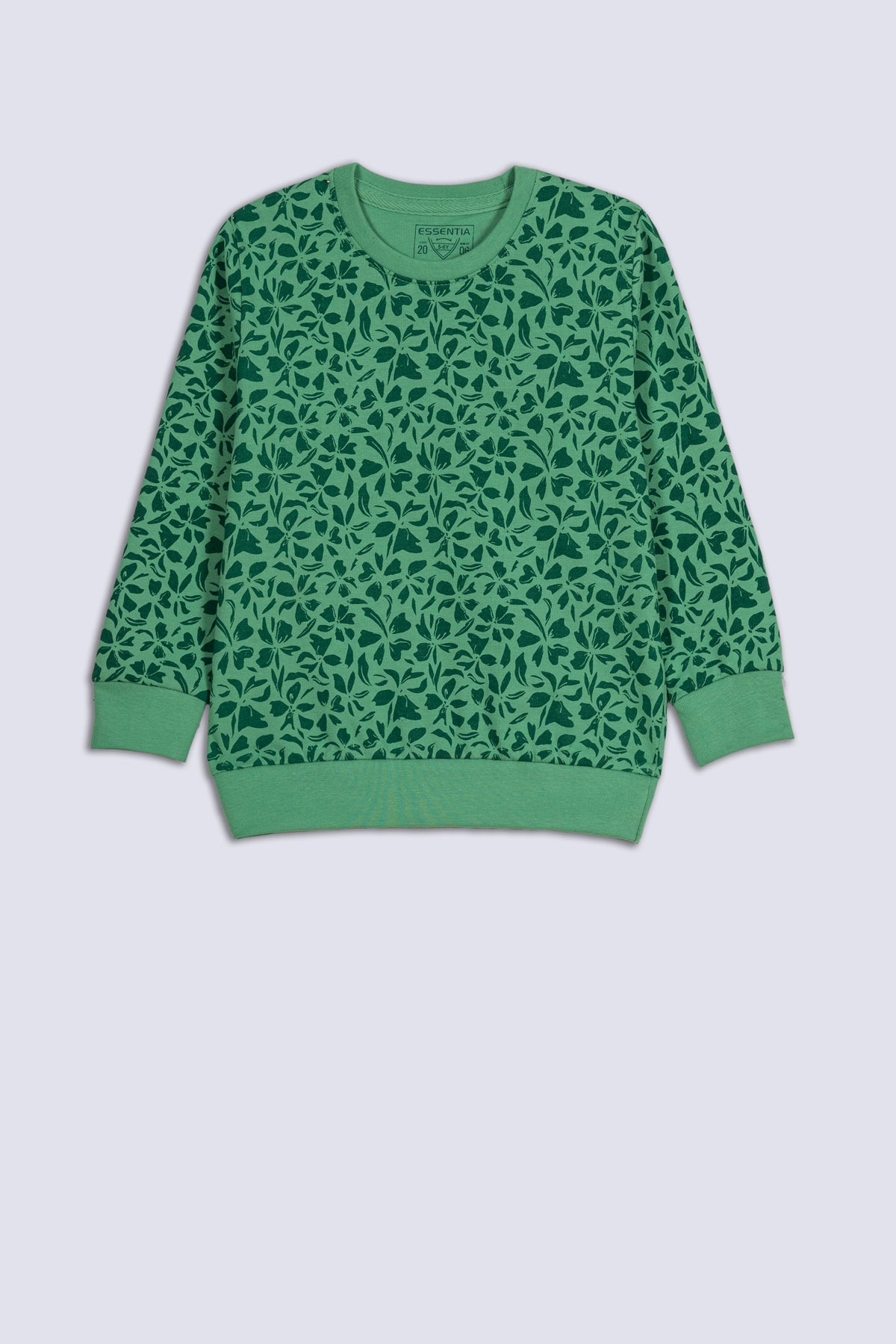 Green Printed Boy's Sweatshirt