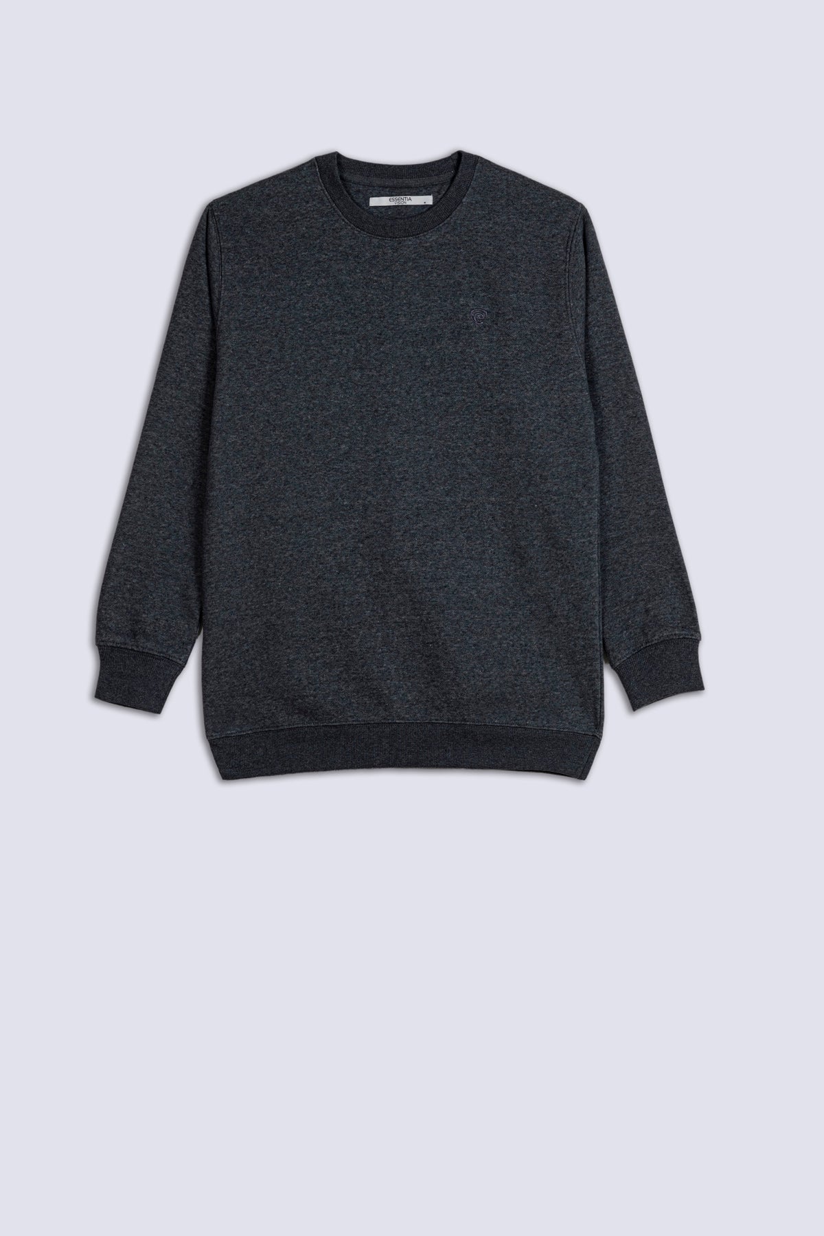 Charcoal Grey Fleece Men's Sweatshirt.