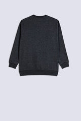 Charcoal Grey Fleece Men's Sweatshirt.