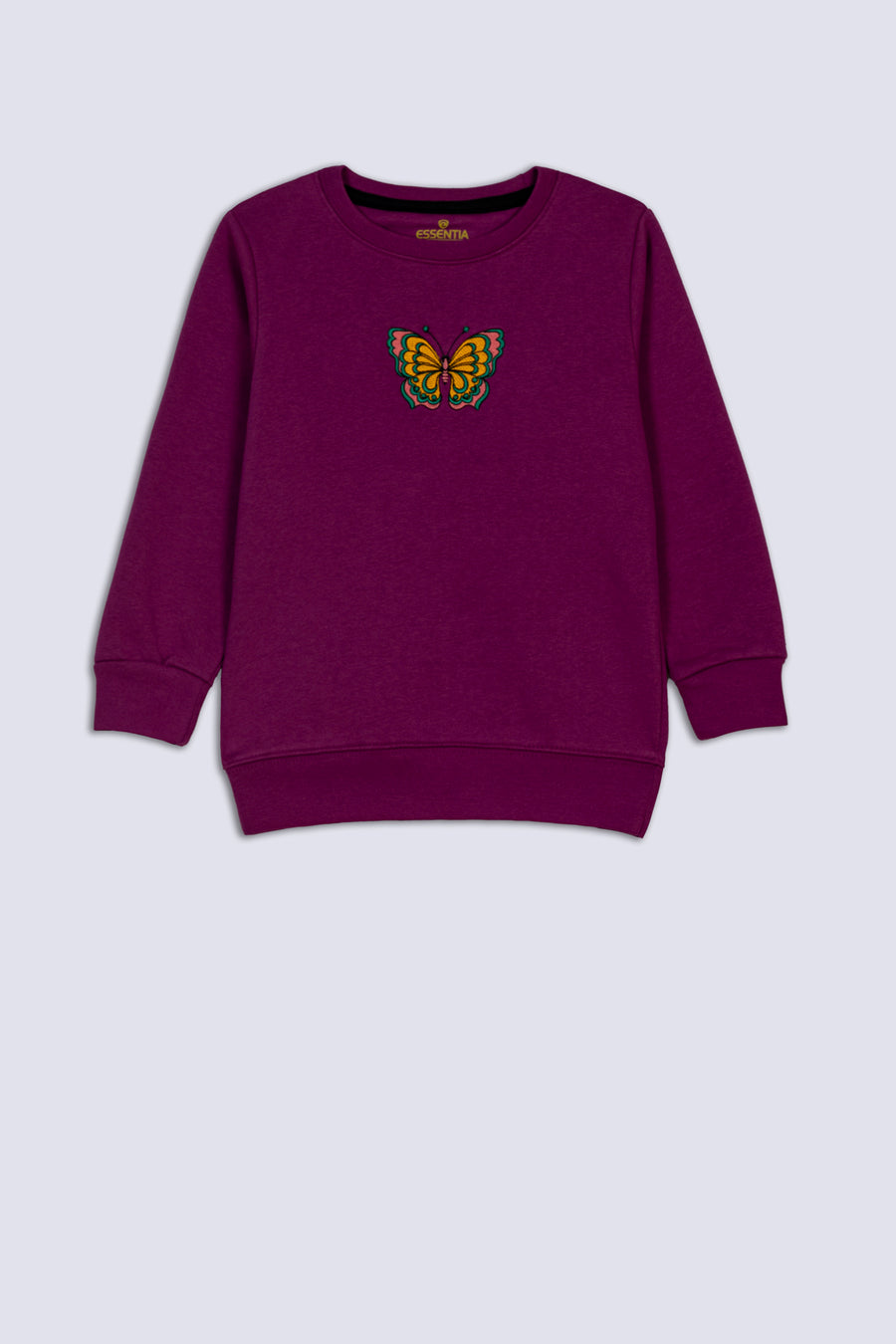 Purple Butterfly Girl's SweatShirt