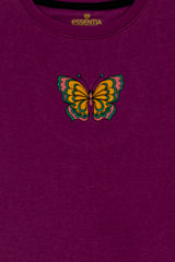 Purple Butterfly Girl's SweatShirt