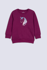 Purple Girl's Universe Sweatshirt