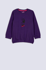 Purple Mickey Girl's Sweatshirt