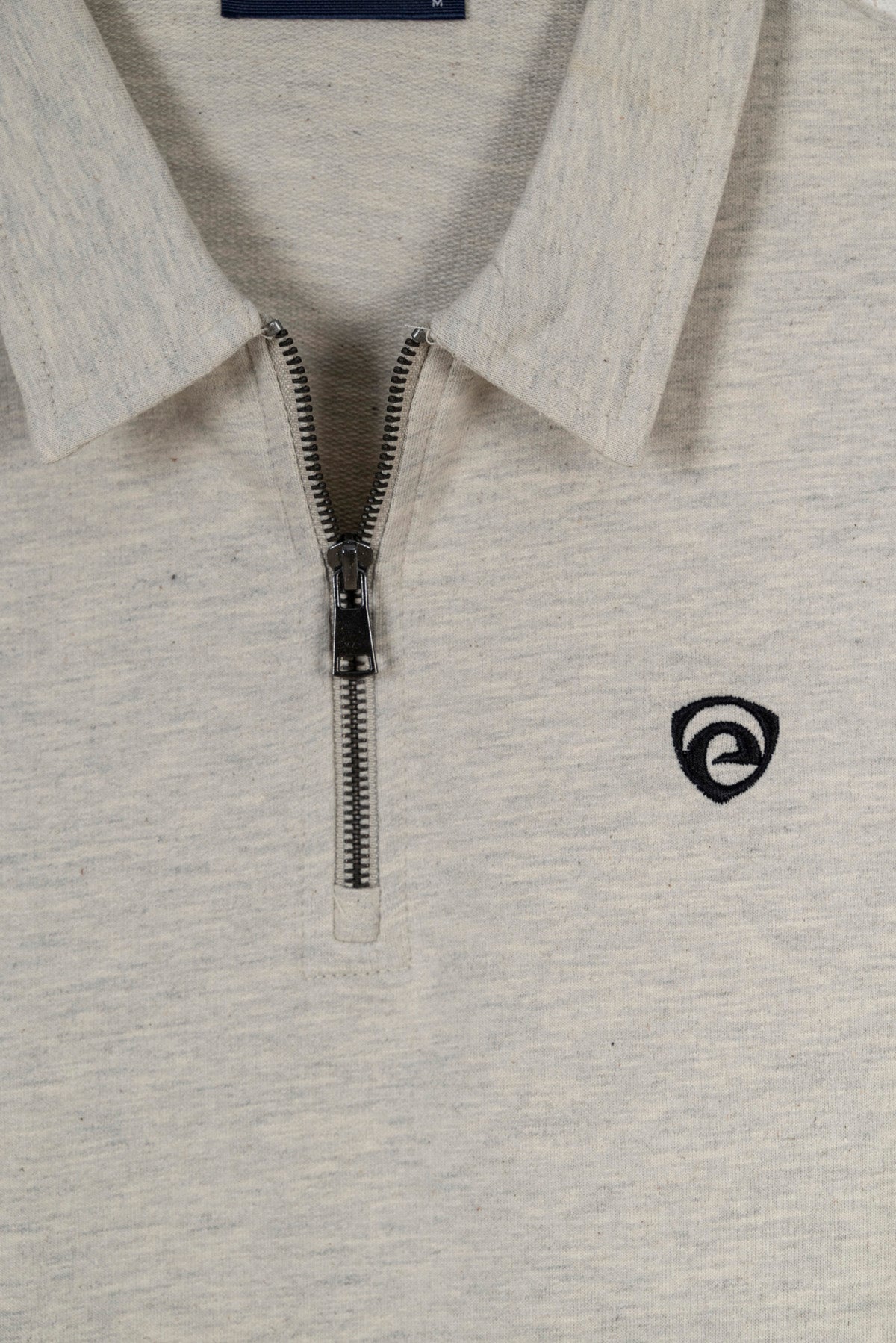 Oatmeal Men's Coller Sweatshirt