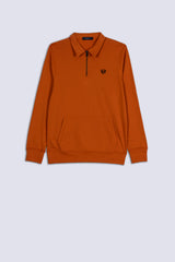 Rust Men's Coller Sweatshirt