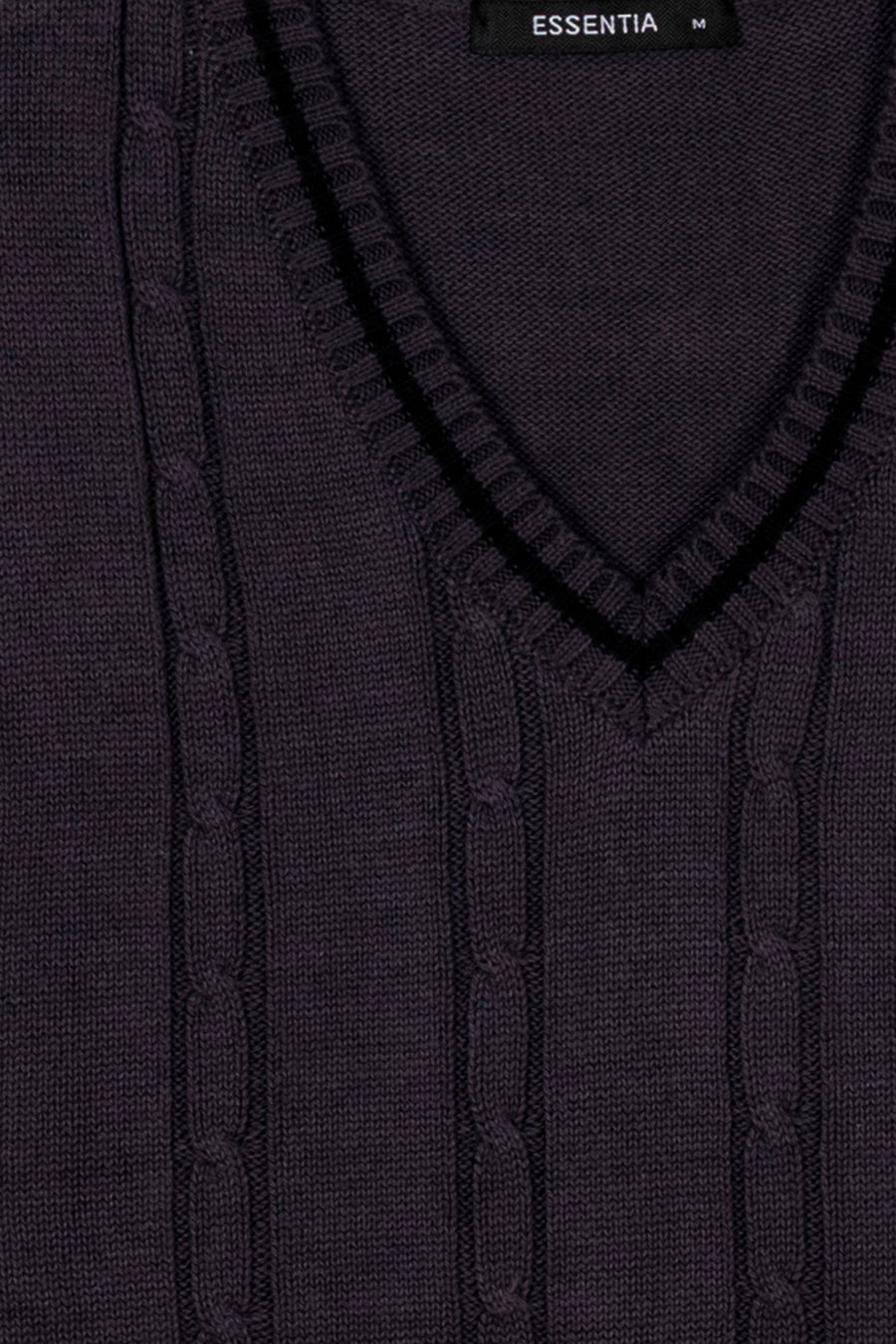 M Grey V-Neck Men's Sweater