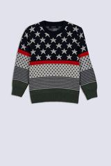 Striped Pattern Boy's Sweater