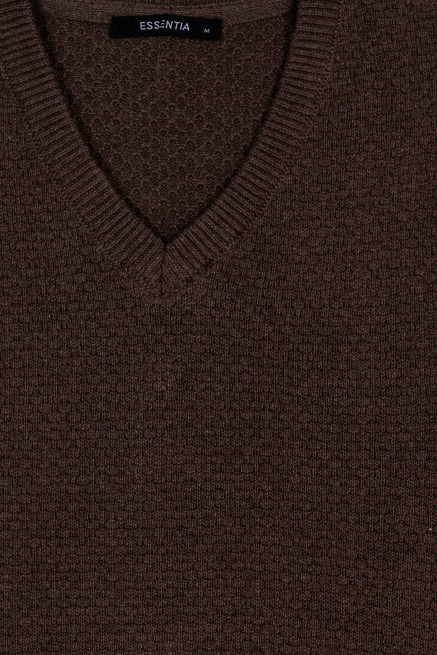 Brown Men's V Neck Sweater